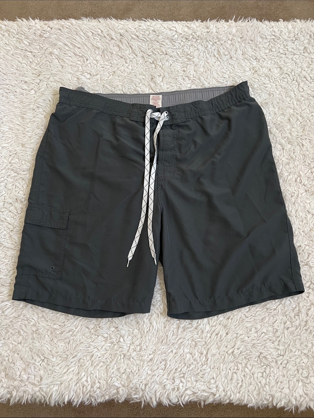 Merona Swim Trunks Gray Men's Beach Ocean Size XL